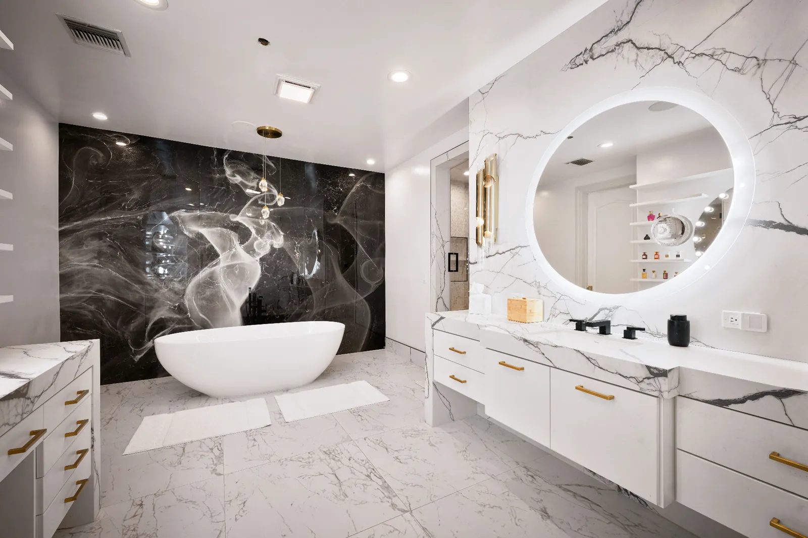 Dual-Vanity Primary Bath — Bryn Mawr, PA